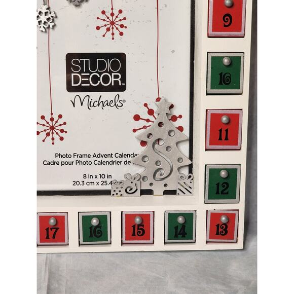Studio Decor Photo Frame Christmas Holiday Advent Calendar Magnetic Treat Boxes - Picture 2 of 7